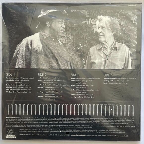 John Cage Meets Sun Ra NEW Complete Concert June 8, 1986 – Clear Double Vinyl - Picture 3 of 3